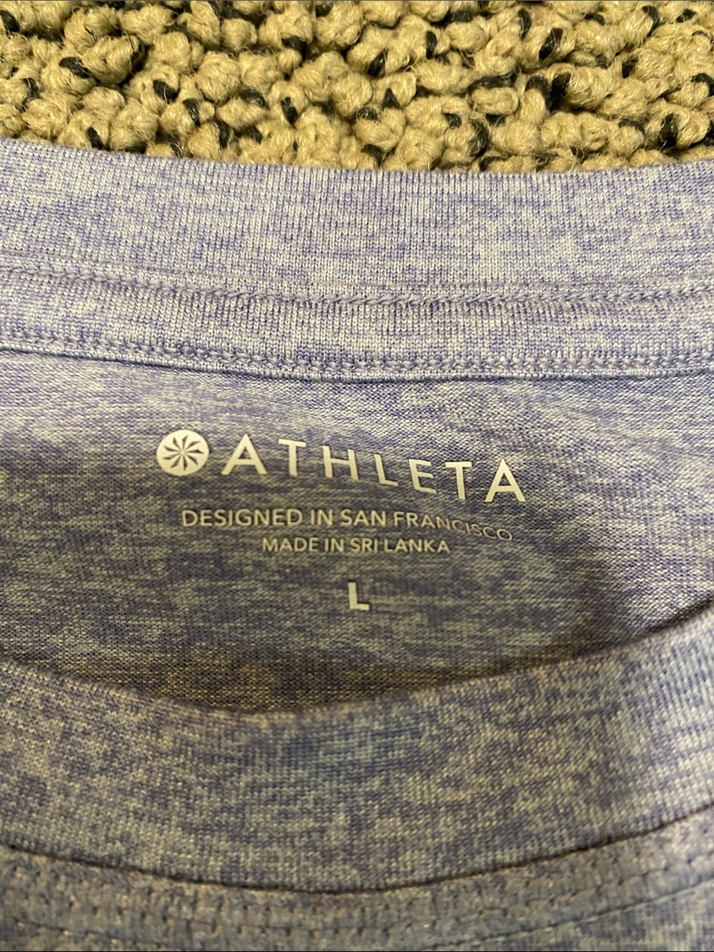 Athleta Heather Lavender High-Neck Racerback Tank - Picture 2 of 5